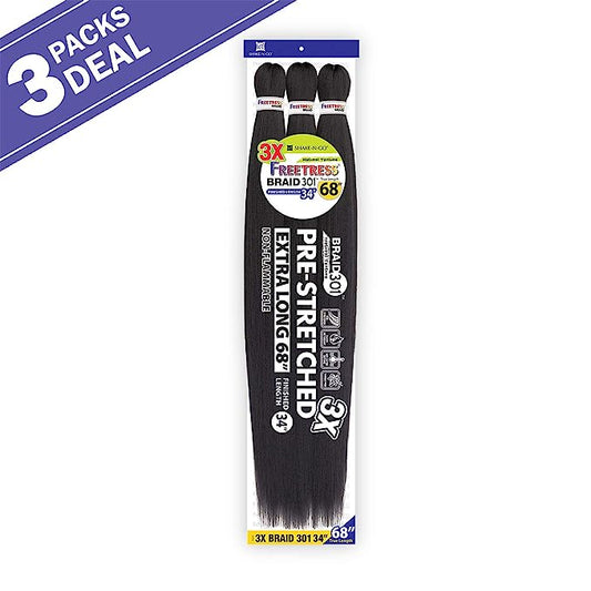 Freetress 3X Pre-Stretched Braid 301 - 56"