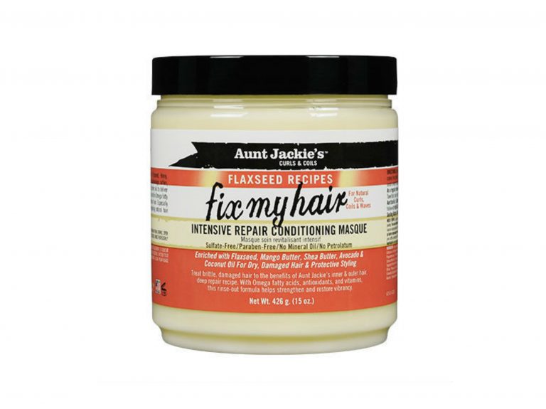 Aunt Jackie's Flaxseed Recipes "Fix My Hair" Flaxseed Intensive Repair Conditioning Masque (15 oz) - empress mane