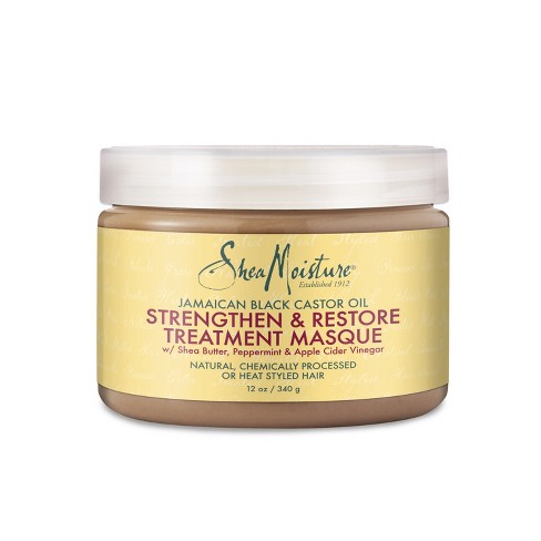 Shea Moisture Jamaican Black Castor Oil Strengthen & Restore Treatment Masque (12 oz) - empress mane