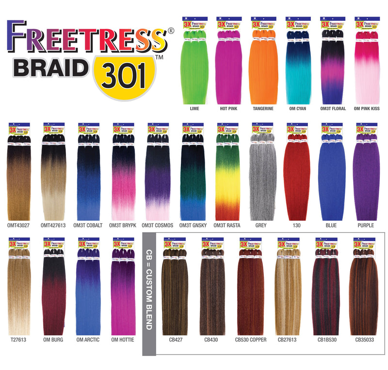 Freetress 3X Pre-Stretched Braid 301 - 56