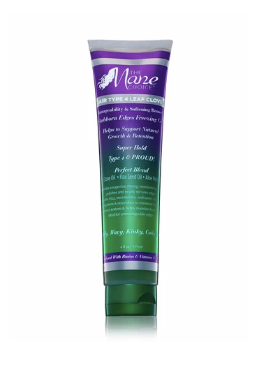 The Mane Choice Hair Type 4 Leaf Clover Manageability & Softening Remedy Stubborn Edges Freezing Gel (4 oz)