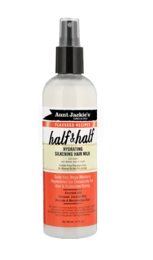 Aunt Jackie's Flaxseed Recipes "Half & Half" Hydrating Silkening Hair Milk (12oz) - empress mane 