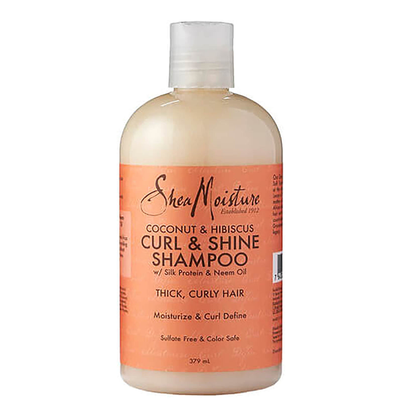 Shea Moisture Coconut & Hibiscus Curl & Shine Shampoo - empress mane 