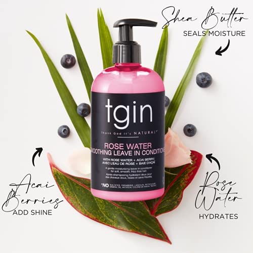 TGIN Rose Water Smoothing Leave-In Conditioner (13 oz)