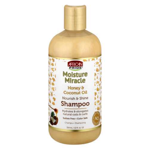 African Pride Moisture Miracle Honey & Coconut Oil Shampoo (12oz)