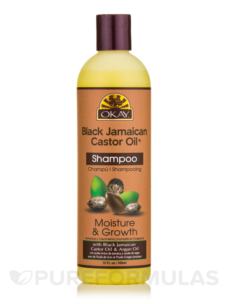 Okay Naturals Black Jamaican Castor Oil Moisture & Growth Shampoo (12 oz)