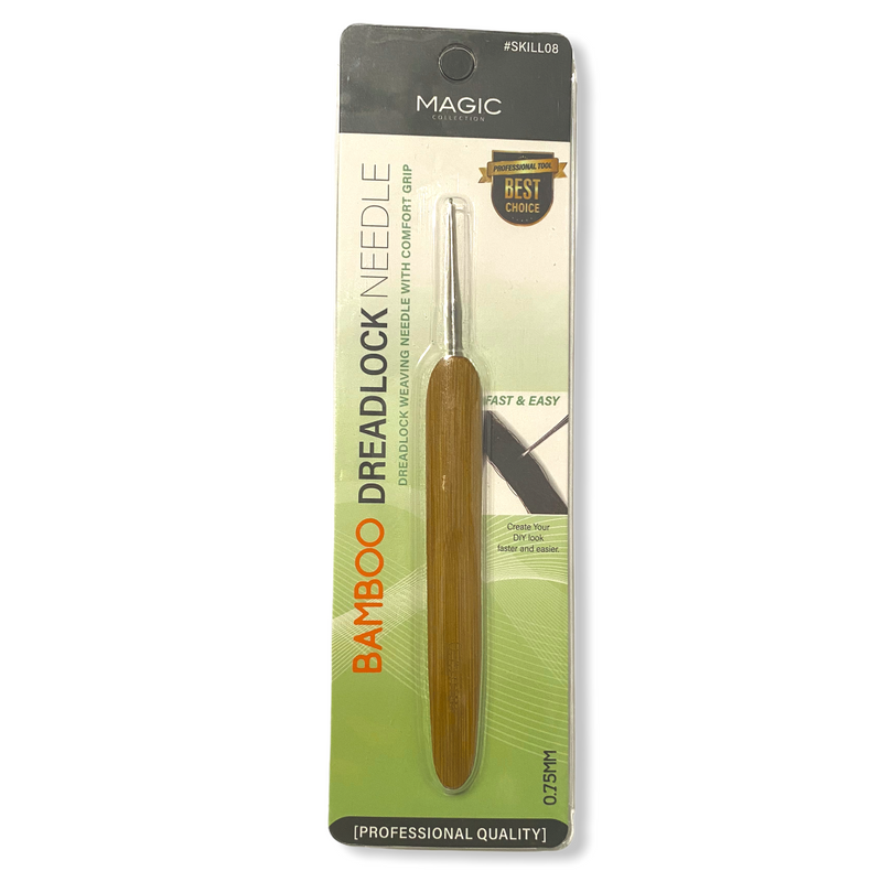 Magic Collection Locs Crochet Needle (0.75mm) (Known as Bamboo Dreadlock Needle)