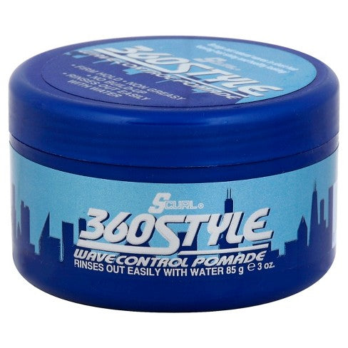 S Curl 360 Style Wave Control Pomade (3 oz)