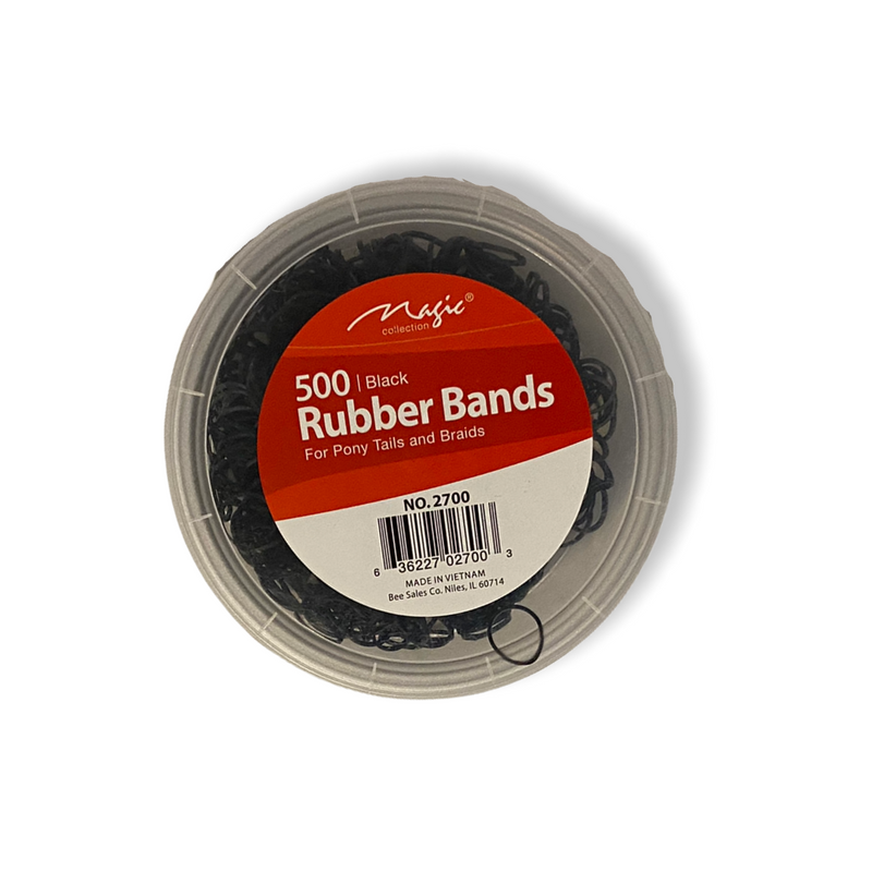 Magic Collection 500 Rubber Bands - Black
