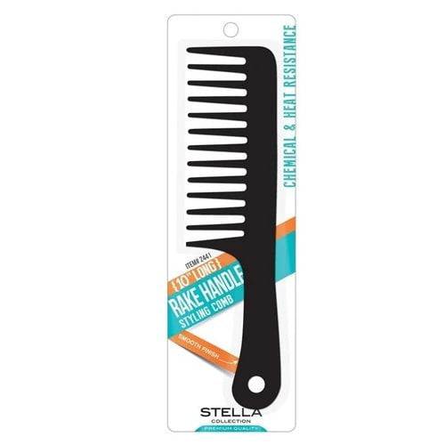 Stella Collection Rake Handle Styling Comb (10 Inch Long) - empress mane 